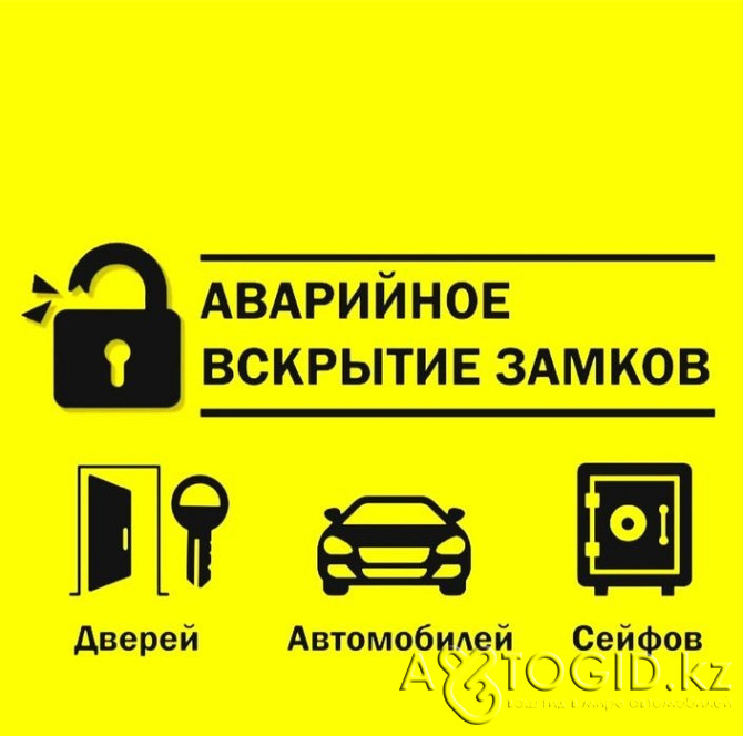 Құлыптарды ашу, пәтерді ашу, көлікті ашу, құлыпты ауыстыру Актобе - 1 сурет