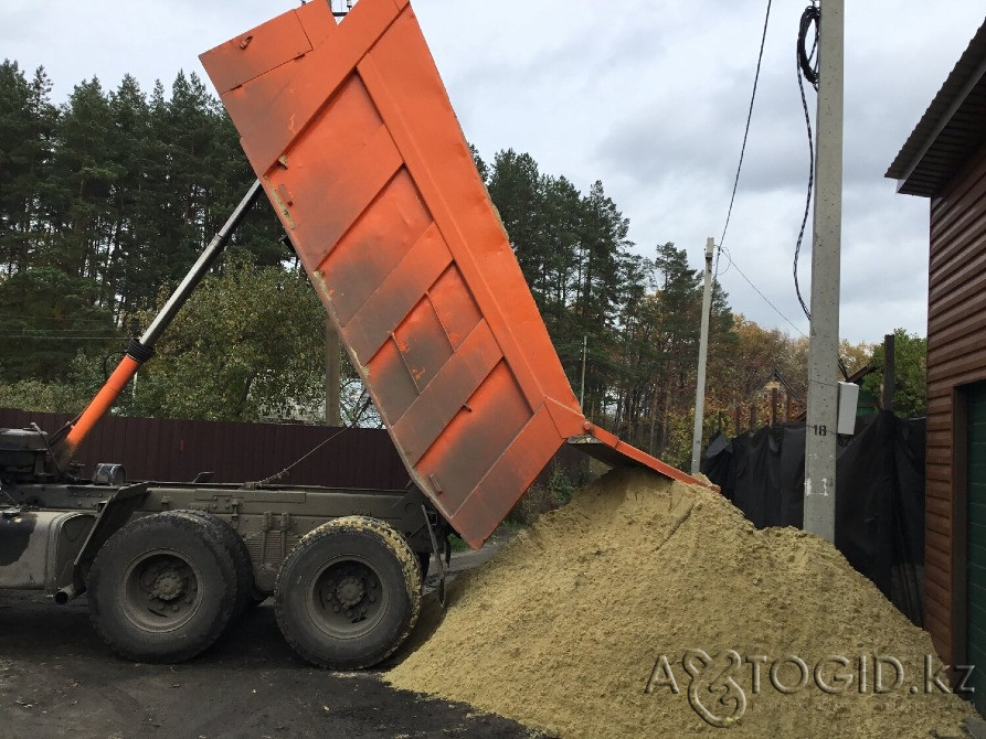 Доставка сыпучих материалов: гравий, щебень, песок, отсев, сникерс, ПГС, балласт, камень, глина, чер Актобе - 3 сурет