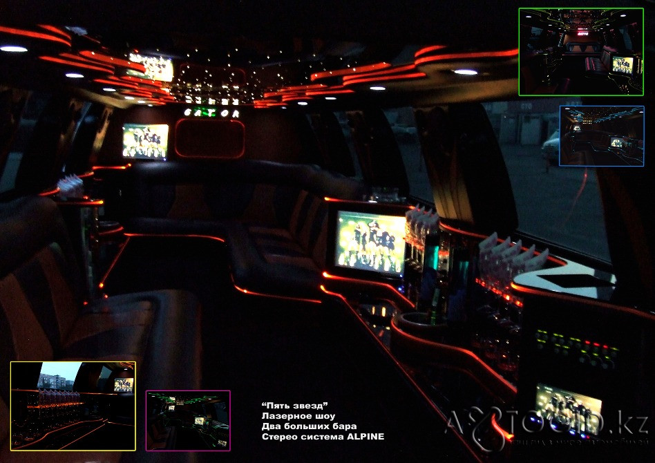 Салон лимузина Линкольн Навигатор и Шевролет Субурбан сиденья диван сидушки электро перегородка Алматы - изображение 8